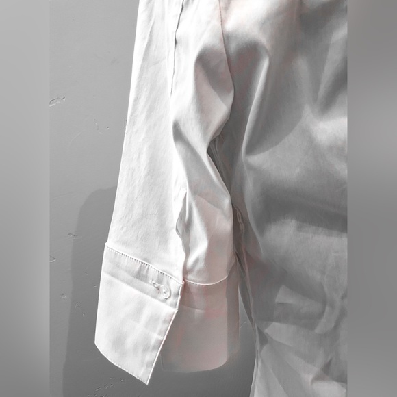 WHBM Half Sleeve White Blouse Size 6 - Picture 3 of 9
